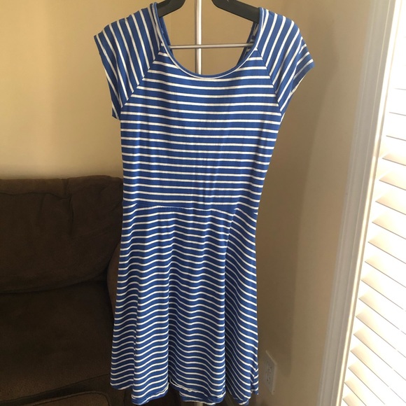 KOHL’S Blue and White Striped Dress - Picture 8 of 11